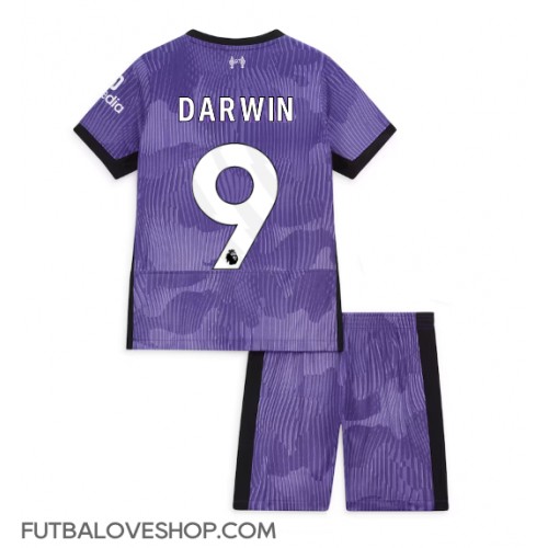 Dres Liverpool Darwin Nunez #9 Tretina pre deti 2023-24 Krátky Rukáv (+ trenírky)